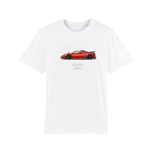 Pagani Automobili Men's T-Shirt Pagani Imola | 25th Anniversary - White