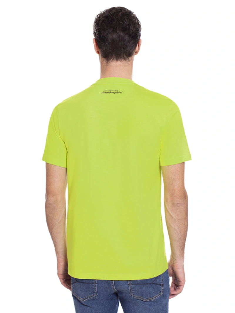 Automobili Lamborghini Huracán EVO RWD Sketch T-Shirt - Verde Scandal