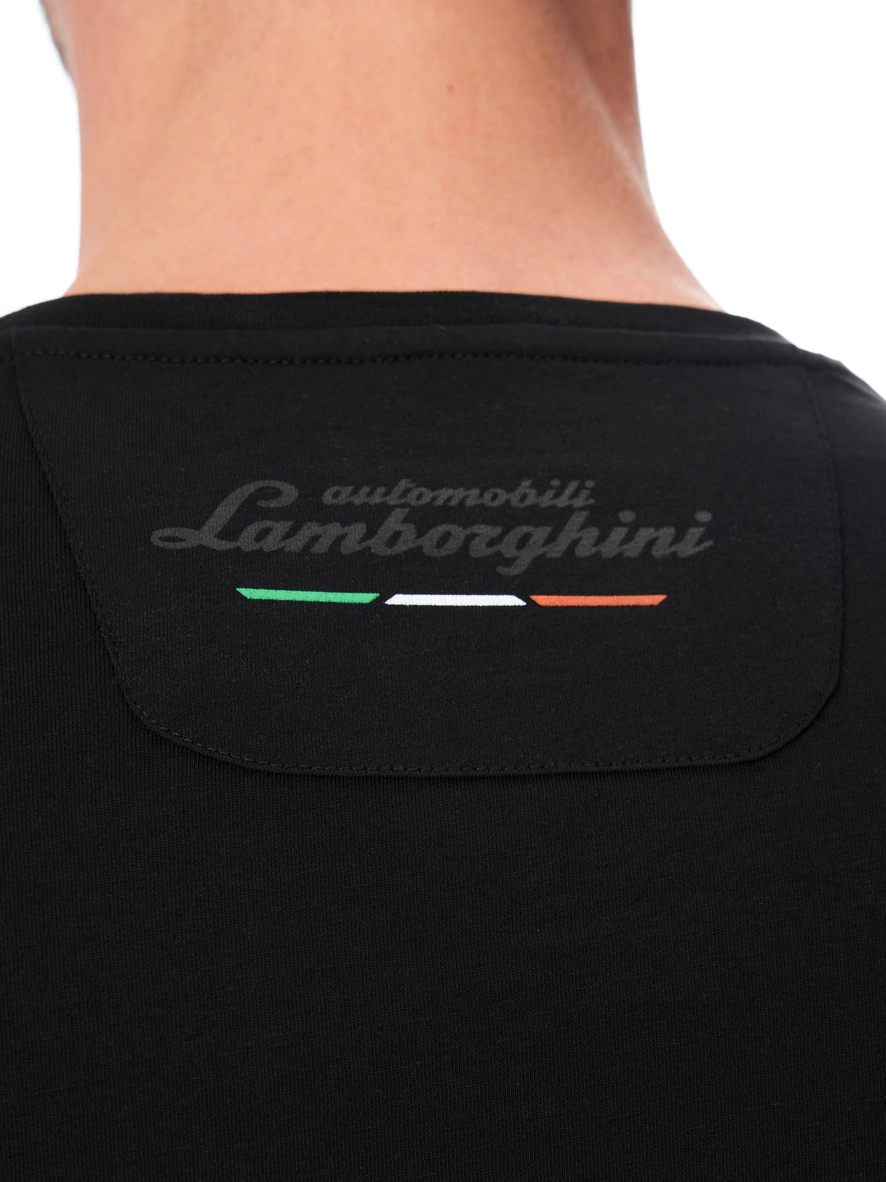 Automobili Lamborghini Iconic Big Shield Men's Crew Neck T-shirt - Black