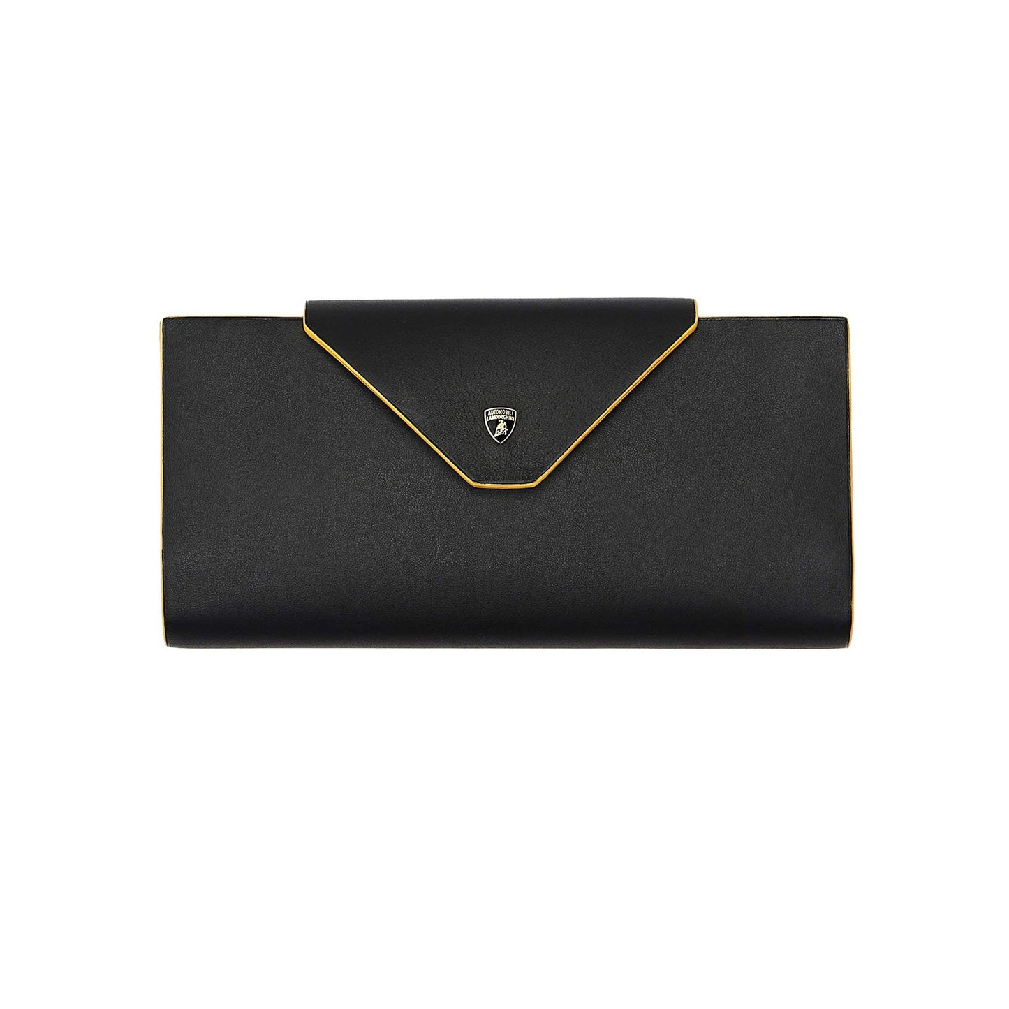 Automobili Lamborghini Women's Leather Wallet - Black & Yellow