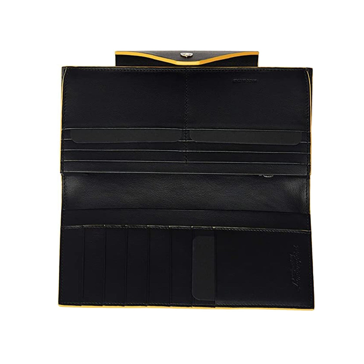Automobili Lamborghini Women's Leather Wallet - Black & Yellow