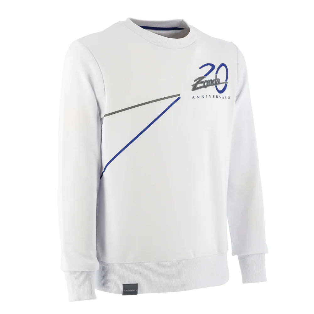 Pagani Automobili Zonda 20th Anniversary Crew Neck Sweater - White
