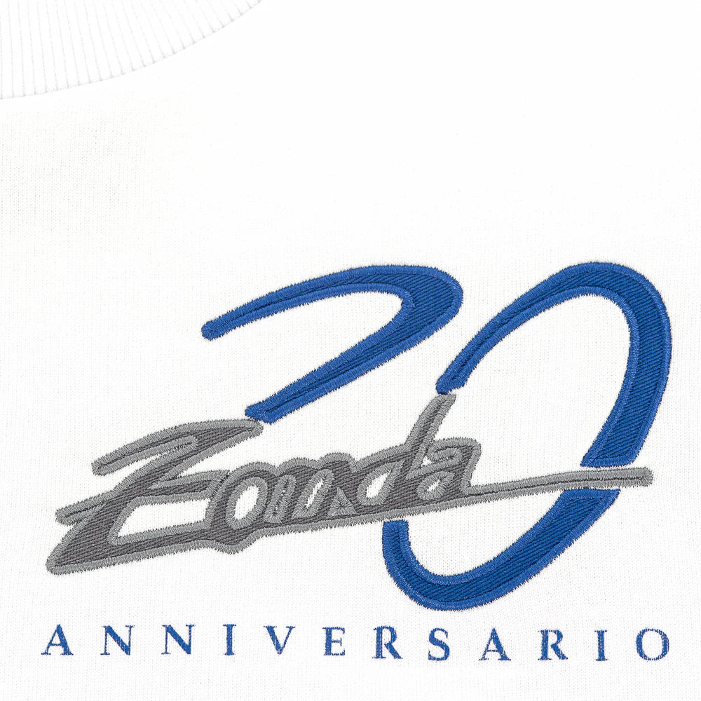 Pagani Automobili Zonda 20th Anniversary Crew Neck Sweater - White