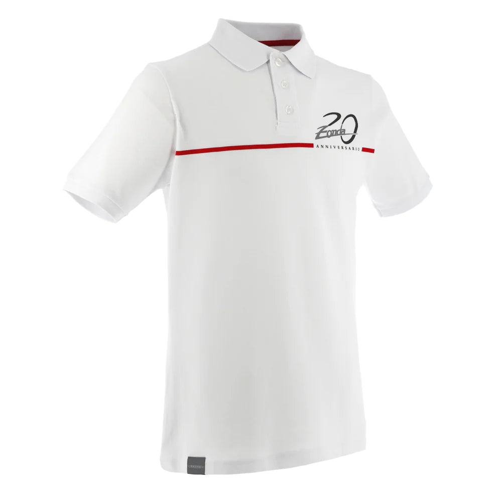 Pagani Automobili Men's Zonda 20th Anniversary Cinque Polo - White