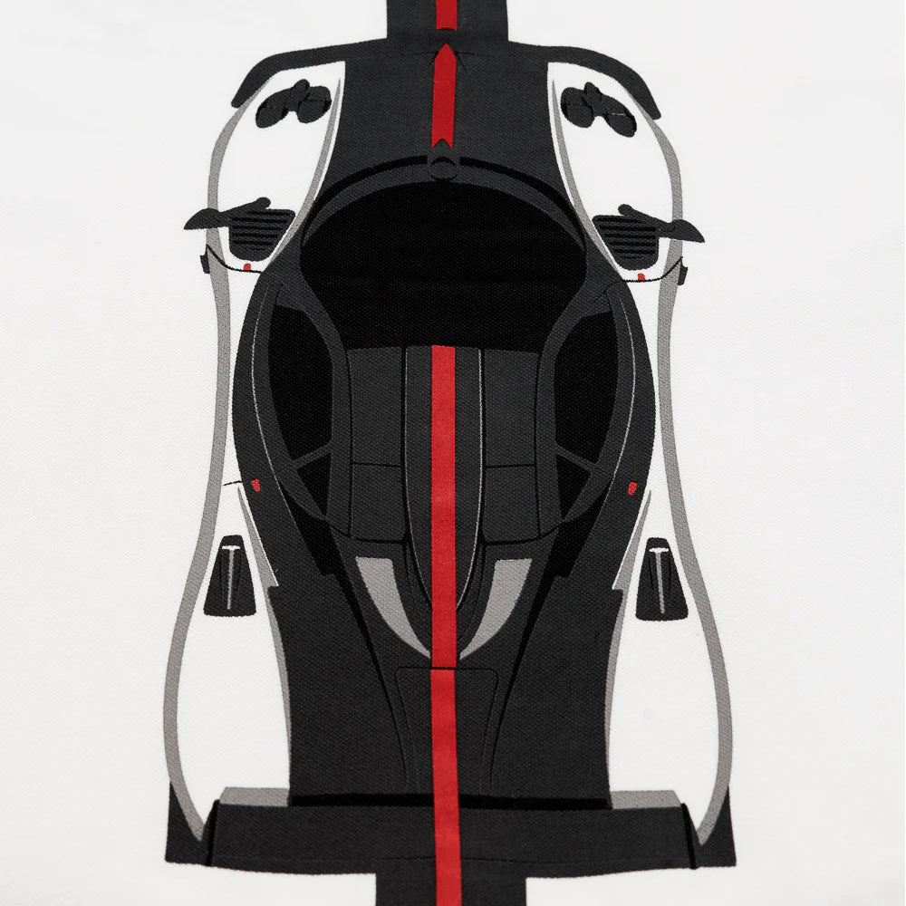 Pagani Automobili Men's Zonda 20th Anniversary Cinque Polo - White