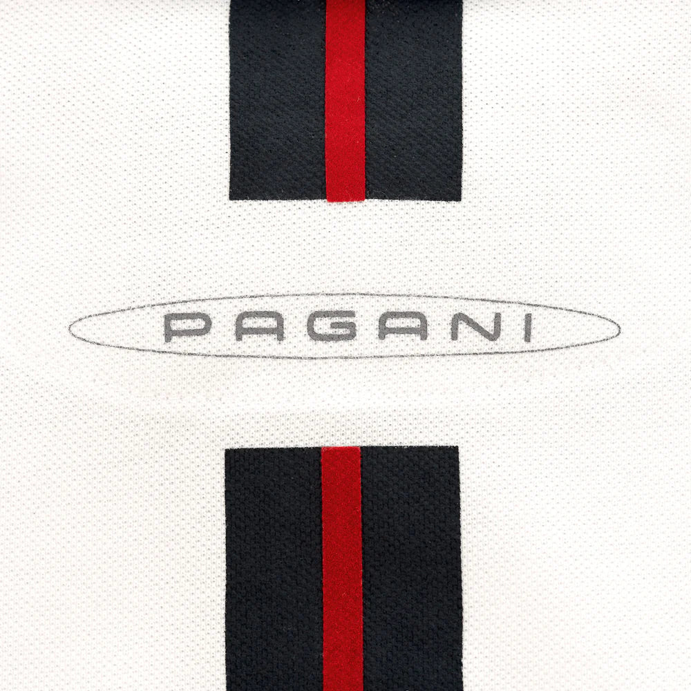 Pagani Automobili Men's Zonda 20th Anniversary Cinque Polo - White