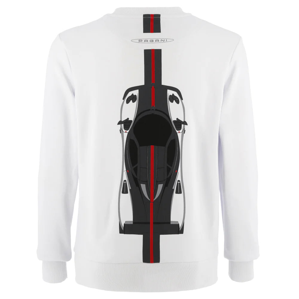 Pagani Automobili Men's Zonda Cinque Sweater | Zonda 20th Anniversary - White