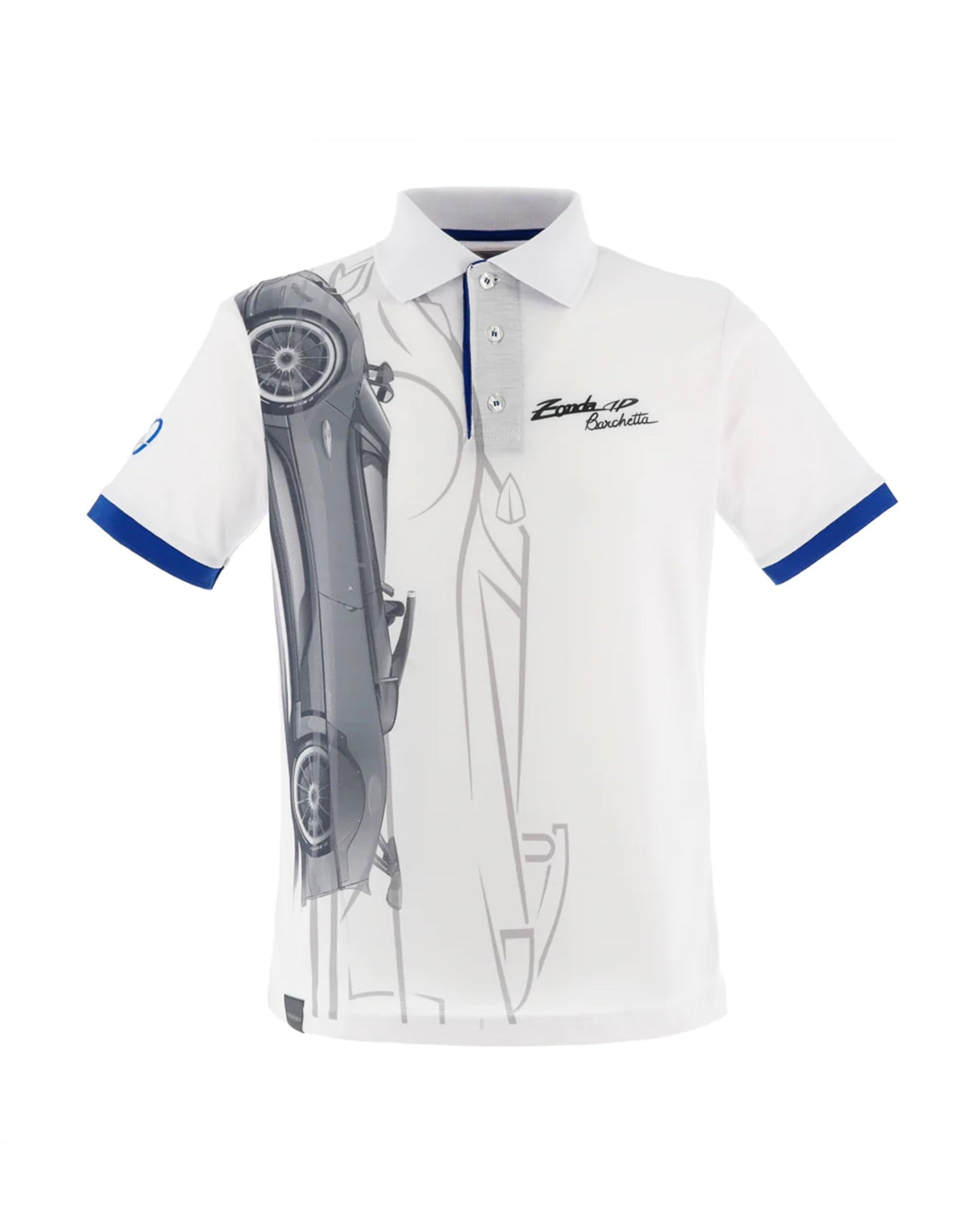 Pagani Automobili Men's Zonda HP Barchetta Polo | Zonda 20th Anniversary - White
