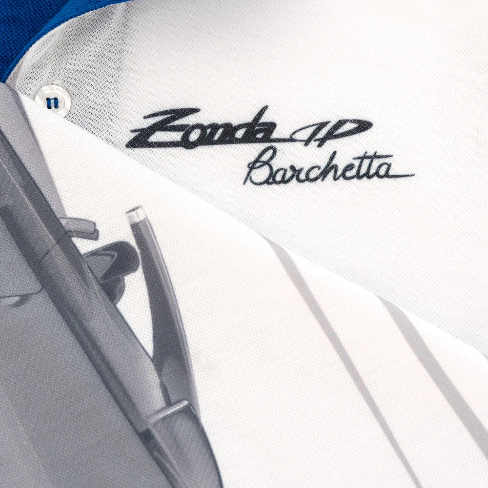 Pagani Automobili Men's Zonda HP Barchetta Polo | Zonda 20th Anniversary - White