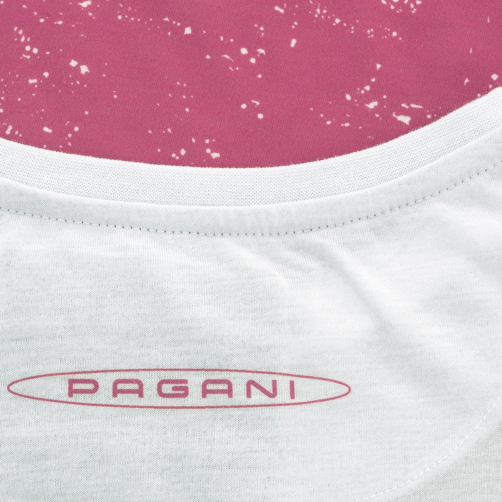 Pagani Automobili Women's white/pink Zonda R T-Shirt | Zonda 20th Anniversary