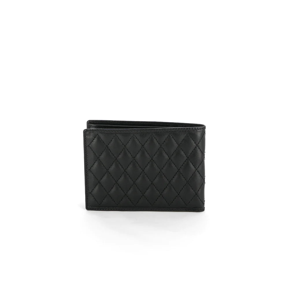 Pagani Automobili Men's leather wallet with black carbon fiber inserts | Aznom