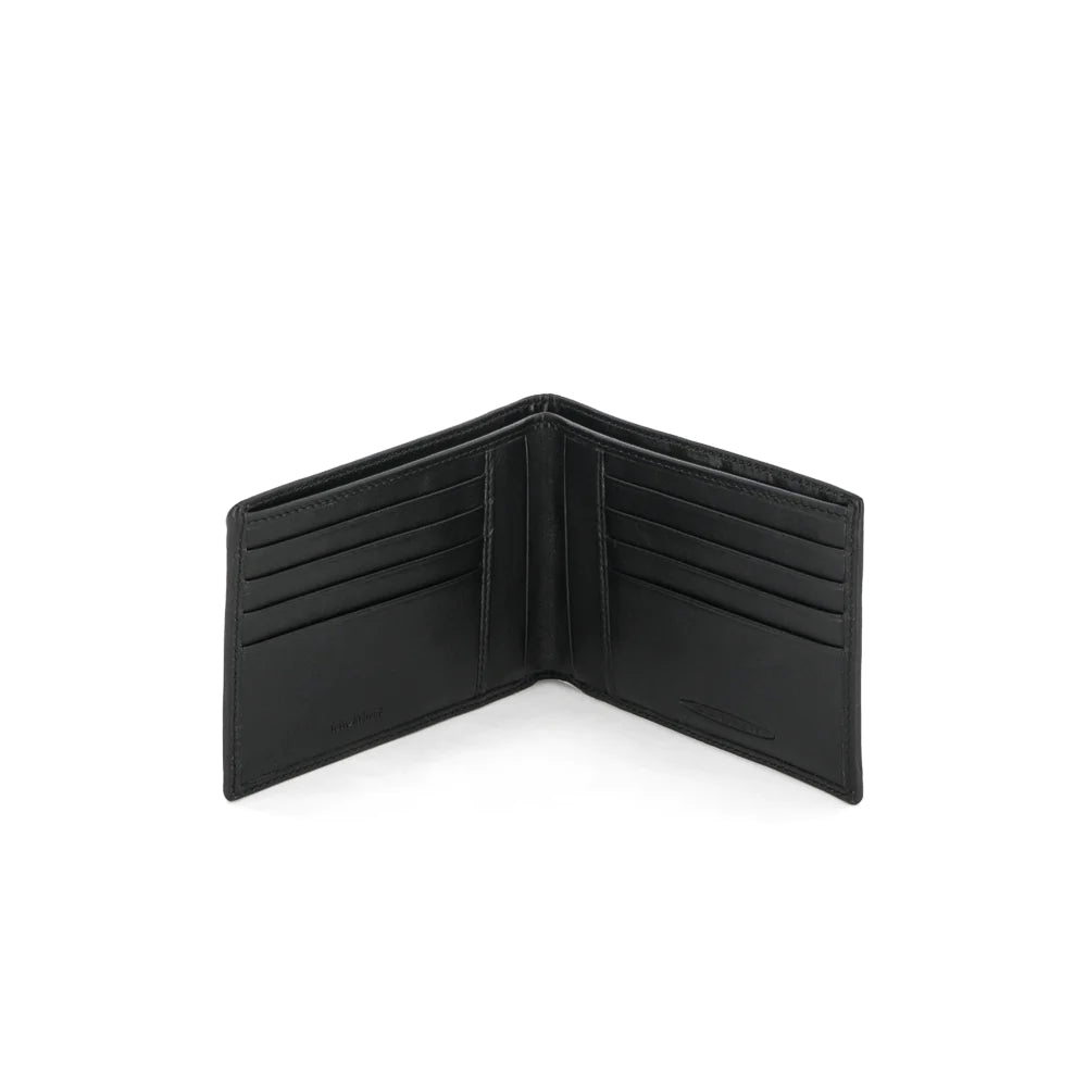 Pagani Automobili Men's leather wallet with black carbon fiber inserts | Aznom