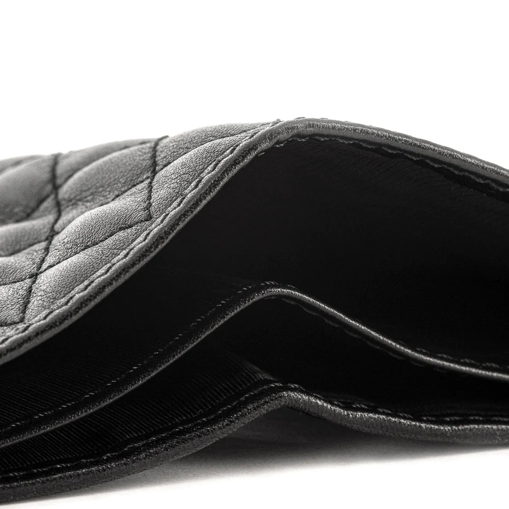 Pagani Automobili Men's leather wallet with black carbon fiber inserts | Aznom