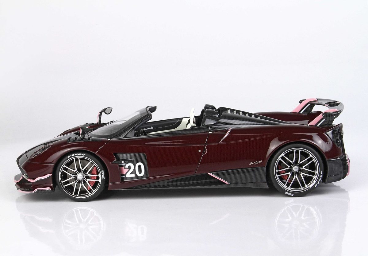 Pagani Automobili Huayra Roadster BC 1:18 Scale Model - Burgundy