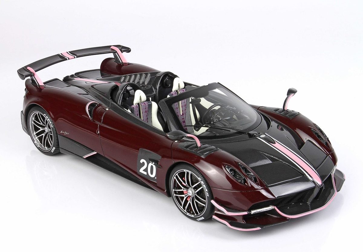 Pagani Automobili Huayra Roadster BC 1:18 Scale Model - Burgundy