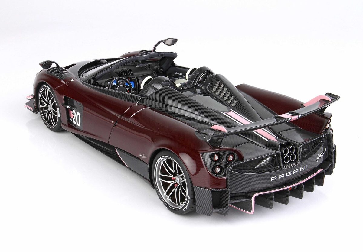 Pagani Automobili Huayra Roadster BC 1:18 Scale Model - Burgundy