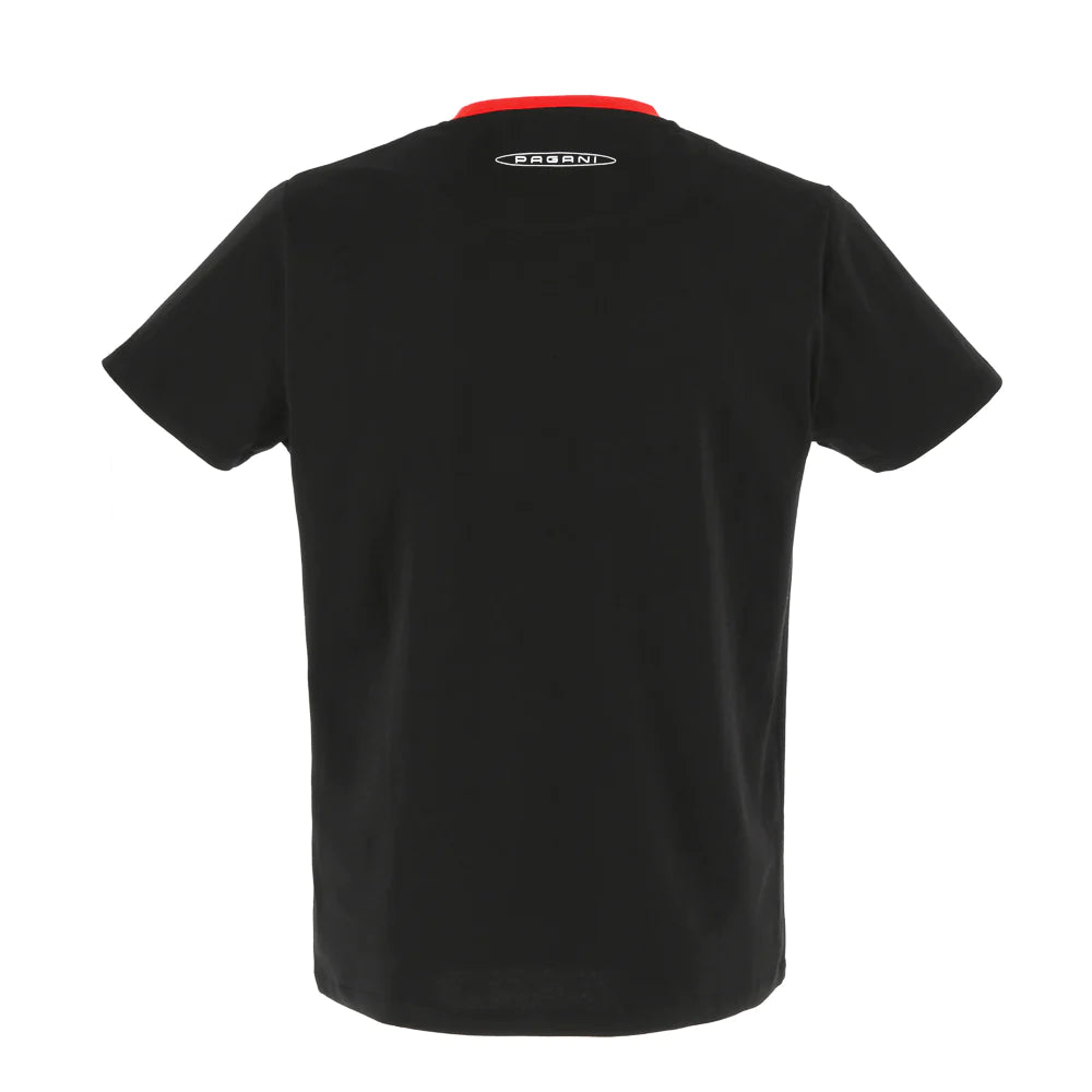 Pagani Automobili Huayra Roadster BC Men’s Front-Print T-Shirt - Black