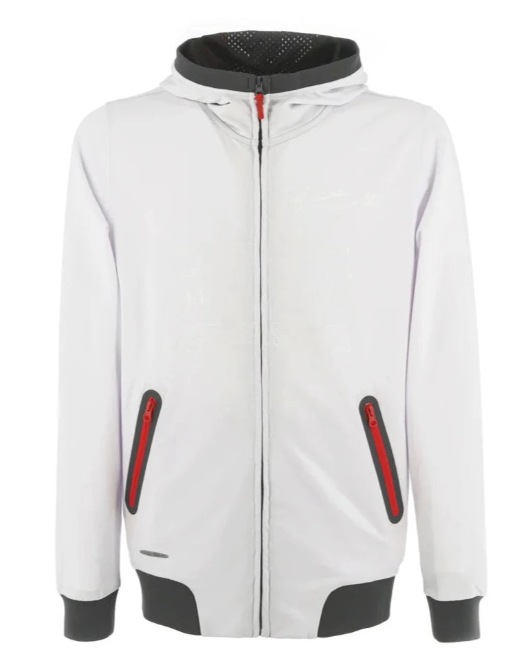 Pagani Automobili Huayra Roadster BC Men’s Full Zip Hoodie - White