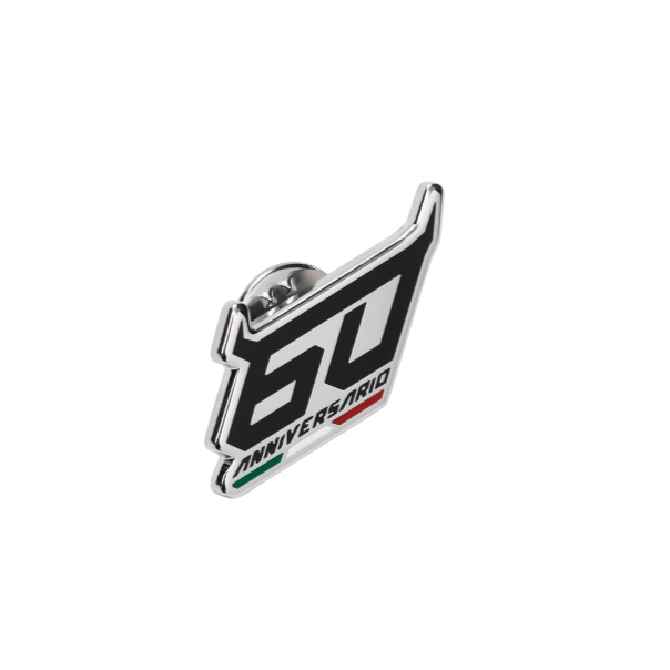 Automobili Lamborghini 60th Anniversary Lapel Pin - Silver