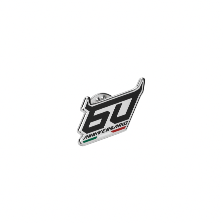 Automobili Lamborghini 60th Anniversary Lapel Pin - Silver