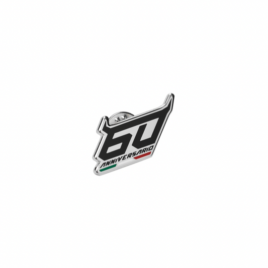 Automobili Lamborghini 60th Anniversary Lapel Pin - Silver