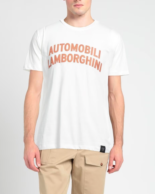 Automobili Lamborghini Maxi Logo T-Shirt - White