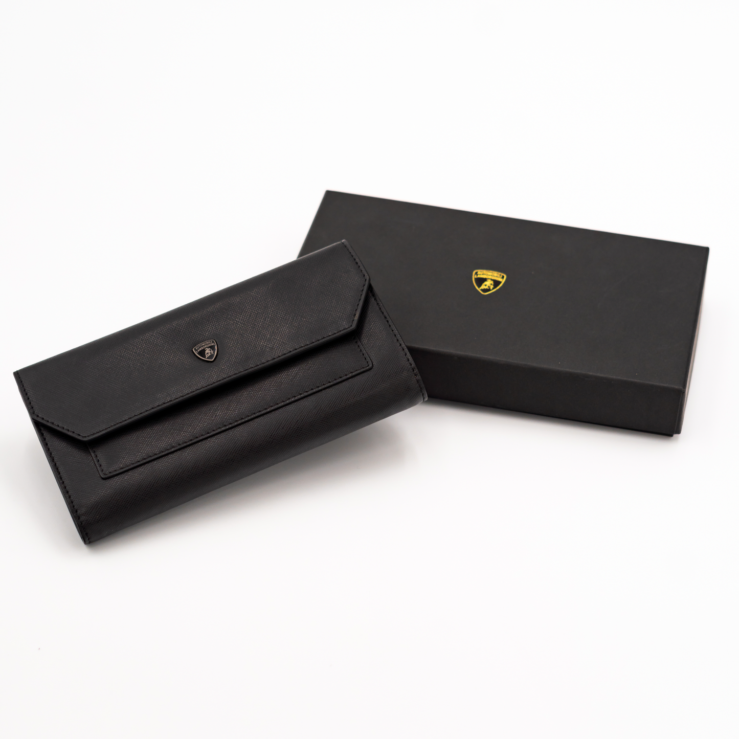 Automobili Lamborghini Women's Classic Leather Wallet - Black