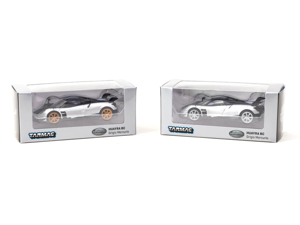 Pagani Automobili Tarmac Works 1/64 Scale model - Pagani Huayra BC | Grigio Mercurio