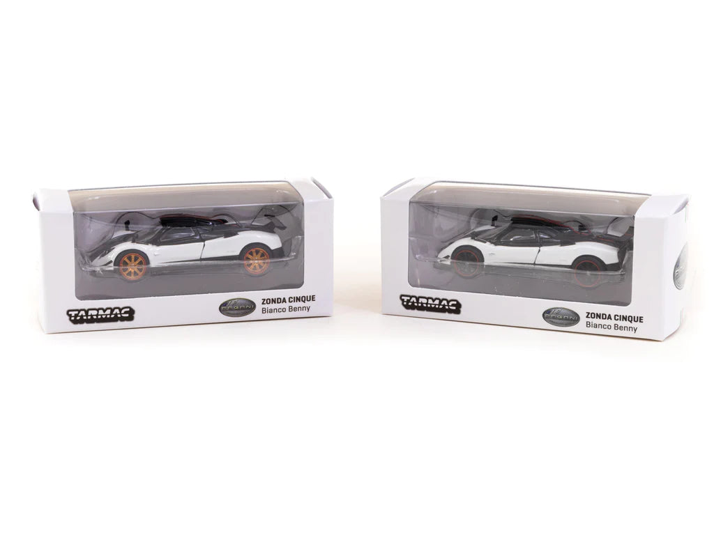 Pagani Automobili Tarmac Works 1/64 Scale model - Pagani Zonda Cinque | Bianco Benny