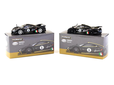 Pagani Automobili Tarmac Works 1/64 Scale model - Pagani Huayra R | Nero Oro