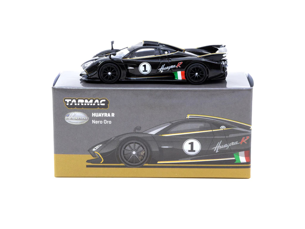 Pagani Automobili Tarmac Works 1/64 Scale model - Pagani Huayra R | Nero Oro