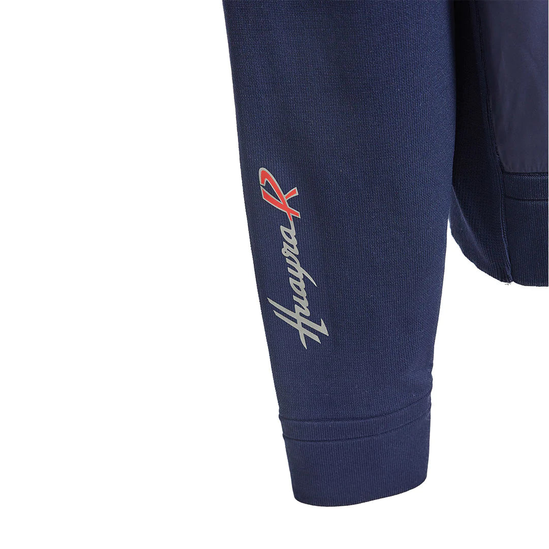 Pagani Automobili Men's Half Zip Sweater | Huayra R Capsule by La Martina - Blue