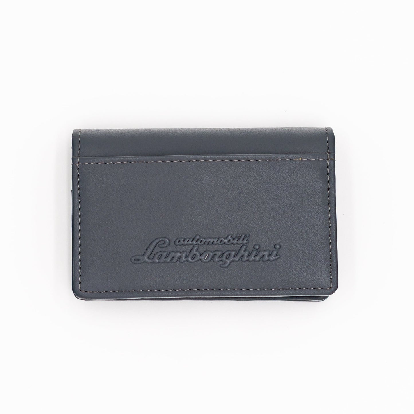 Automobili Lamborghini Men's Leather Wallet - Gray