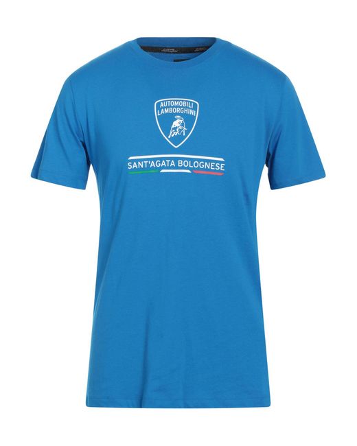 Automobili Lamborghini Men's Sant'Agata Bolognese T-Shirt - Blu Cepheus