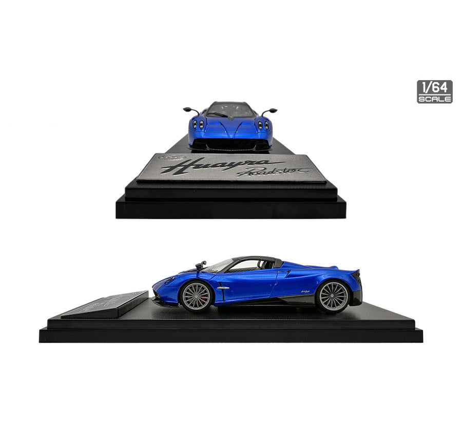 Pagani Automobili Huayra Roadster 1/64 Scale Model - Blue