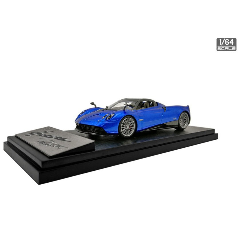 Pagani Automobili Huayra Roadster 1/64 Scale Model - Blue