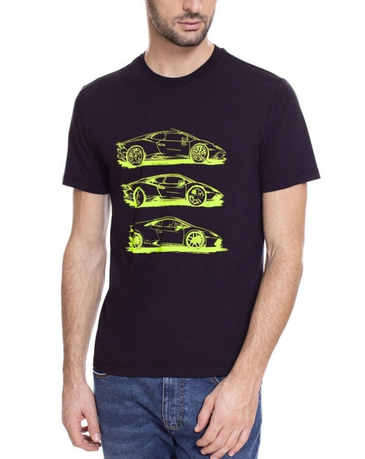 Automobili Lamborghini Huracán EVO RWD Sketch T-Shirt - Black