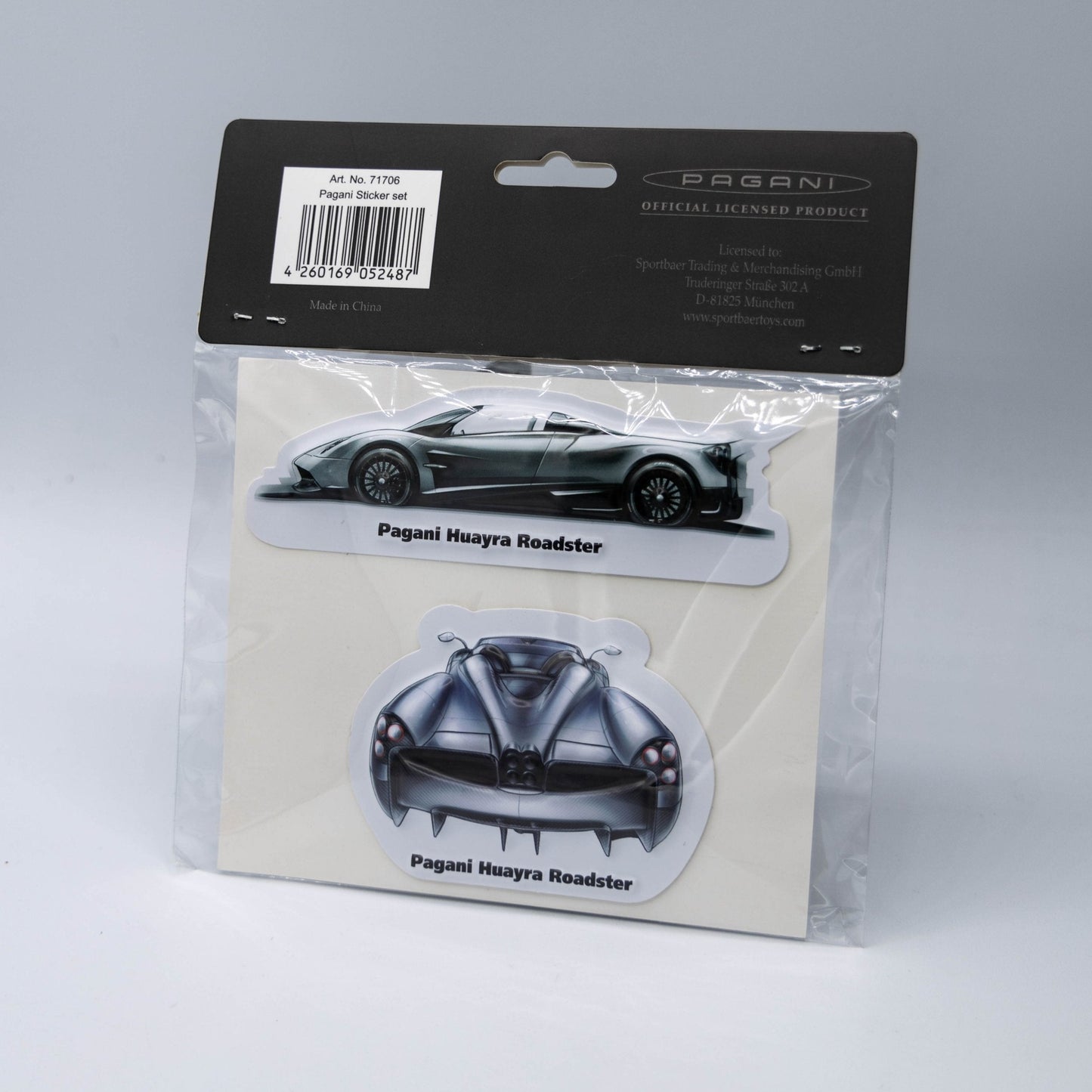 Pagani Automobili Huayra Roadster Sticker set - Pack of 4