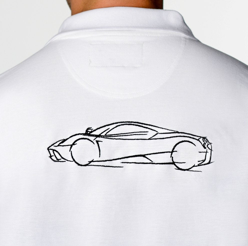 Pagani Automobili Men's Huayra Polo - White