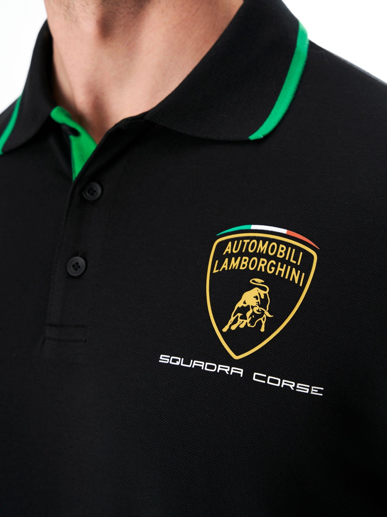 Automobili Lamborghini Men's Squadra Corse Polo - Black