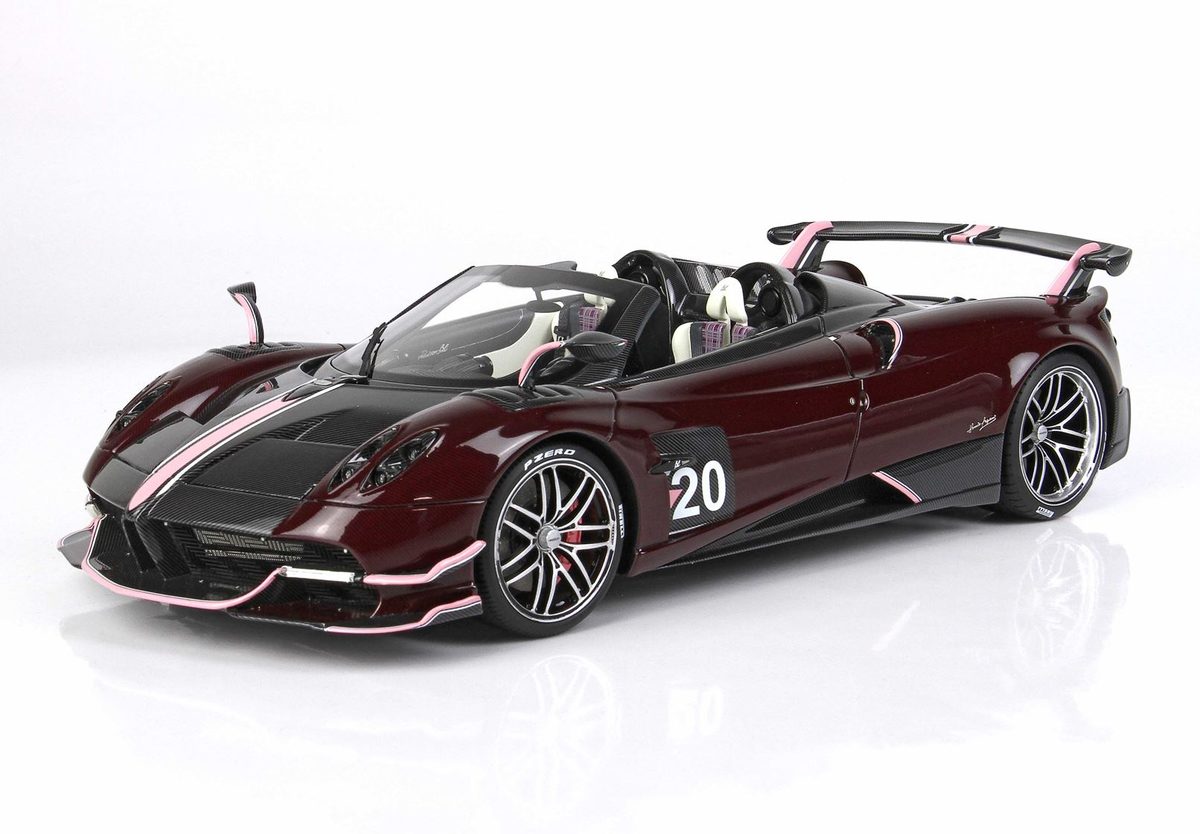 Pagani Automobili Huayra Roadster BC 1:18 Scale Model - Burgundy 