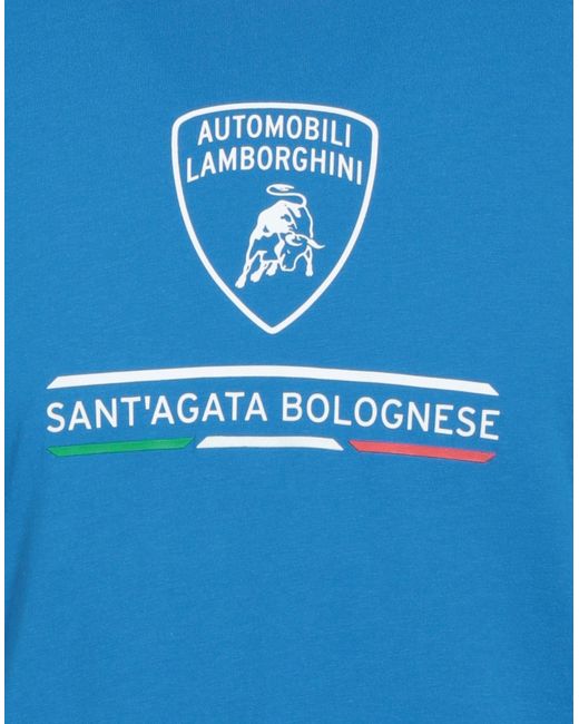 Automobili Lamborghini Men's Sant'Agata Bolognese T-Shirt - Blu Cepheus